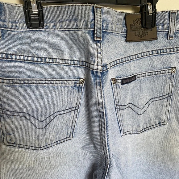 Vintage Denim Harley Davidson Biker Shorts - size 10 - Picture 5 of 8